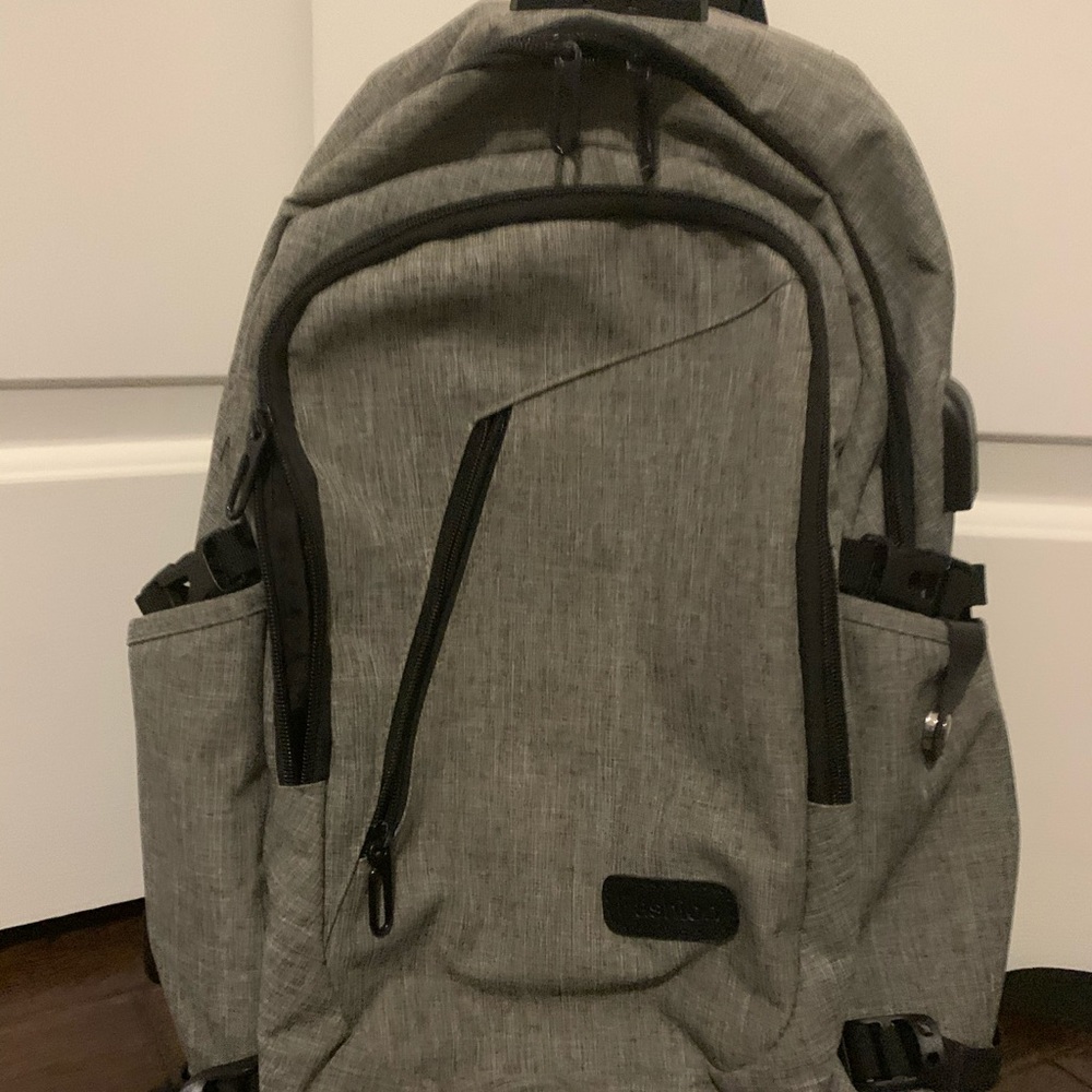Great, lightly used gray backpack!